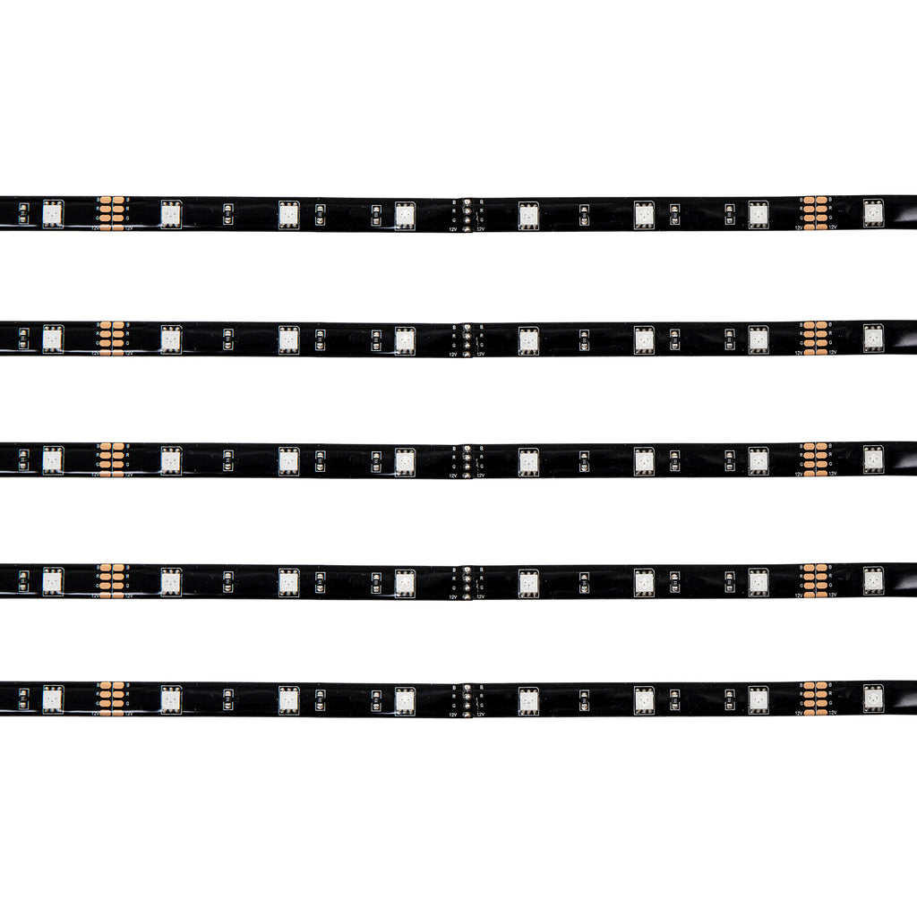 Split Led Light Strip - Amber Led'S - 5 Meter Roll Black Background ...