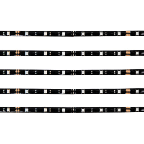 Split Led Light Strip - Amber Led'S - 5 Meter Roll  Black Background