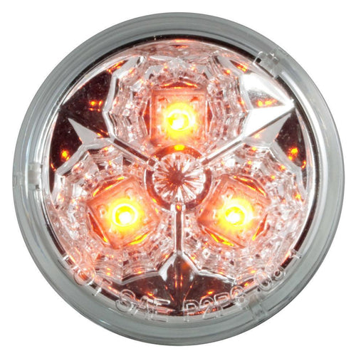 2” Round Star Design 3 LED Marker Light 12V