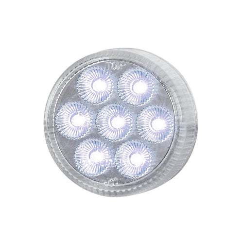 2.5” Led Marker Light Dual Color (Red/White Clear Lens) 12V
