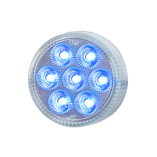 2.5” Led Marker Light Dual Color (Red/Blue Clear Lens) 12V