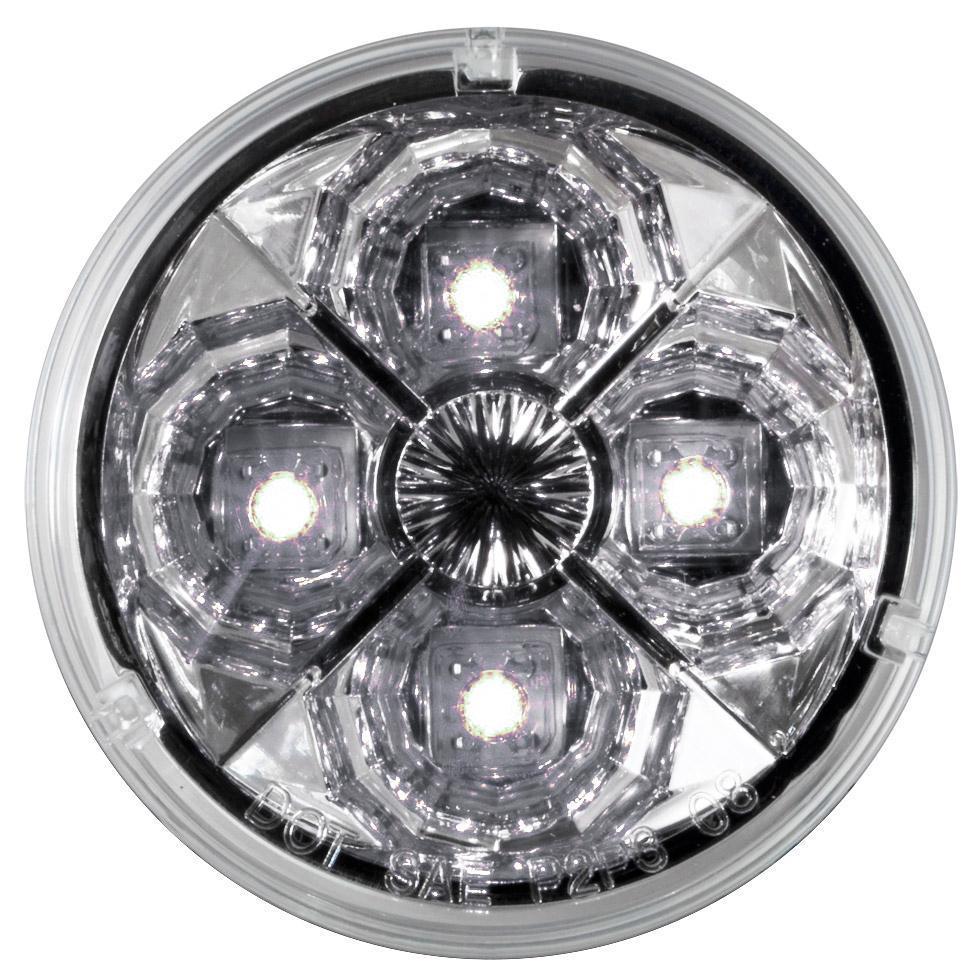 2.5” Round Star Design 4 Led Marker Light 12V