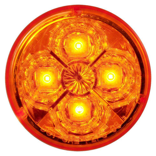 2.5” Round Star Design 4 Led Marker Light 12V