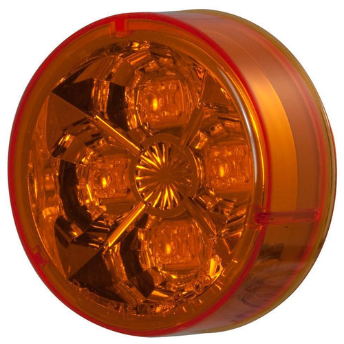 2.5” Round Star Design 4 Led Marker Light 12V