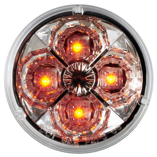 2.5” Round Star Design 4 Led Marker Light 12V