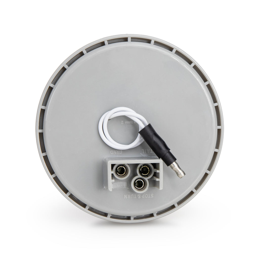 Led Backlight Kits 4 LED Round Reverse/Back-Up Light Kit With Grommet Plug - Clear Lens, White Light Round Led Tail Lights - Foto 9