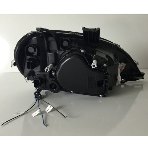 Chrome Headlight w/ LED Light Bar Fits Freightliner Columbia