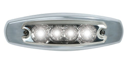 5” Oval Star 4 LED Marker Light 12V - Dual Function