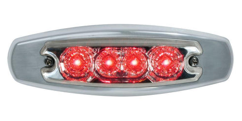 5" Oval Star Design 4 LED Marker Light 12V