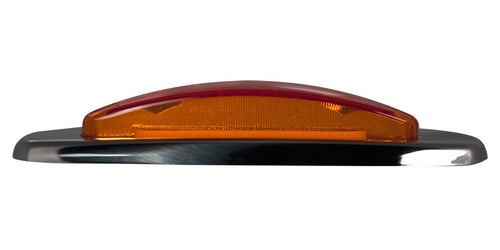 5” Oval Star 4 LED Marker Light 12V - Dual Function