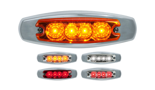 5" Star Oval 4 LED Light 24V