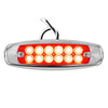 Low profile Led Marker Light w/ Stainless Steel Bezel 12 Led