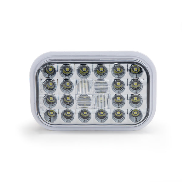 Red Rectangular Led Light Rectangular Dual Color Red/White With Clear Lens Led Light – MiamiStar.com