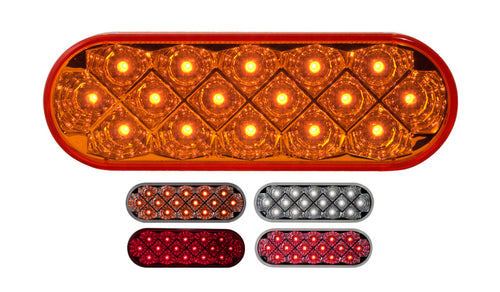 6” Oval Star 16 Led Light 12V