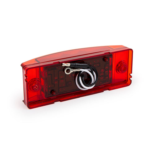Rectangle LED Marker Light Acrylic Lens and Base 12V