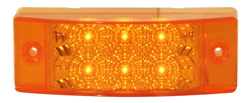Rectangle 6 LED Marker & Turn Light Dual Function 12V