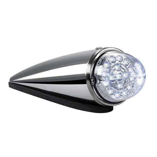 Led Cab Light Dual Fits Peterbilt With Housing (Amber/White Clear Lens)