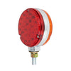 4” Double Face Led Pedestal Light Amber/Red Color lens  12V