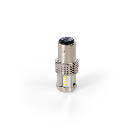 Amber / Blue 1157 - Dual Color 15 LED Bulb for Glass  Lens Light (2nd Gen.)