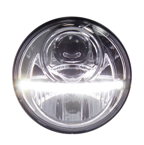 7" Led Headlight with LED Light Bar, High and Low Beam