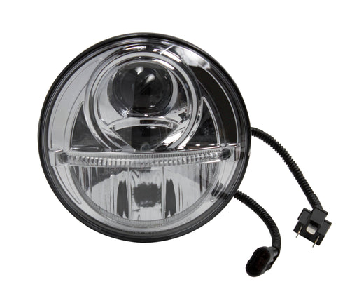 7" Led Headlight with LED Light Bar, High and Low Beam