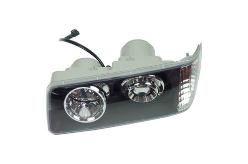 Black Matte Projector Headlight fits Freightliner FLD 120 /112