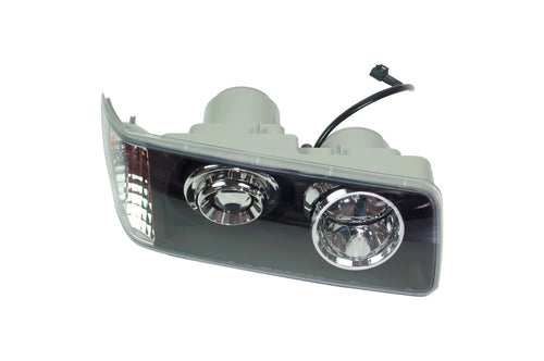 Black Matte Projector Headlight fits Freightliner FLD 120 /112