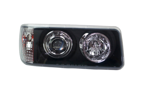 Black Matte Projector Headlight fits Freightliner FLD 120 /112