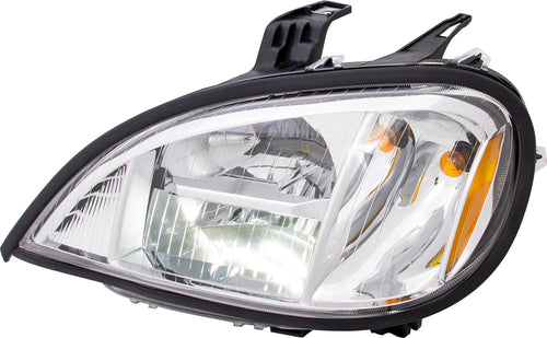 Headlight Fits Freightliner Columbia Chrome Housing Led High/Low Beam