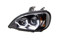 Black Headlight (Freightliner Columbia) W/ LED Light Bar