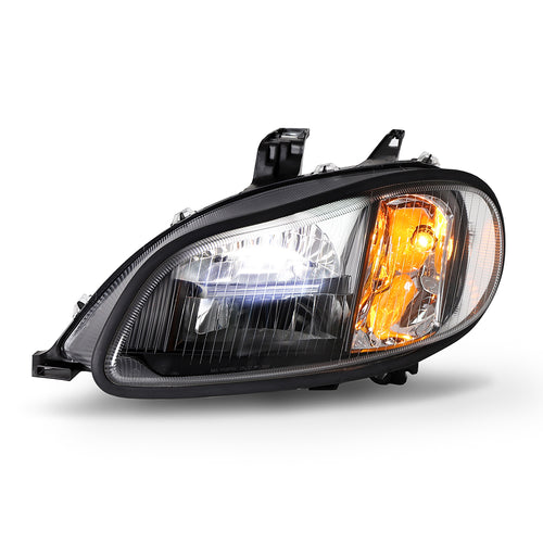 Headlight Fits Freightliner M2 Black Housing Led High/Low Beam
