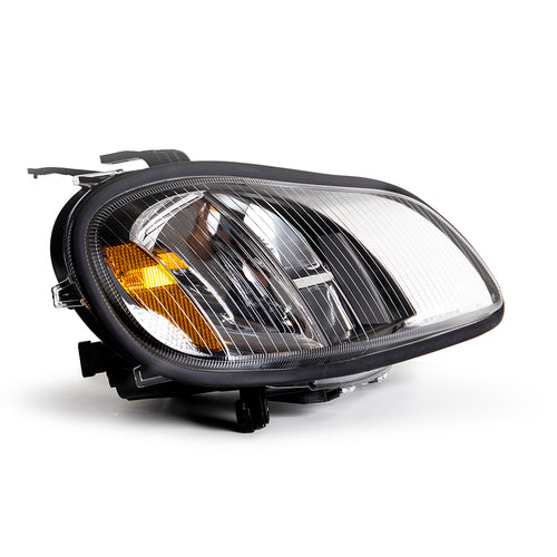 Headlight Fits Freightliner M2 Black Housing Led High/Low Beam