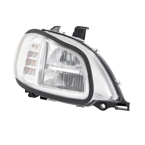 Headlight Fits Freightliner M2 Black Housing Led High/Low Beam