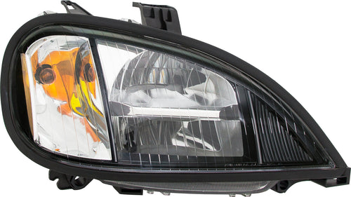 Headlight Fits Freightliner Columbia Black Housing Led High/Low Beam