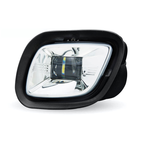 LED Projector Fog Light Chrome Reflector fits Freightliner Cascadia Driver Side