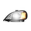 Black Reflector Headlamp Fits Freightliner Columbia Driver Side