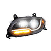 Black Head Lamp Fits International LT 2017-2023 Driver Side