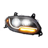 Black Head Lamp Fits International LT 2017-2023 Passenger Side