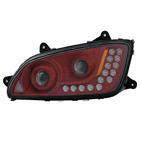 Headlight Kenworth T370,T270 T700, T660  With Red Driver SIde