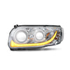 Head Lamp Fits Peterbilt 389 Chrome Led High/Low Beam 06-22 Driver Side