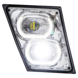 Chrome High Power LED Fog Light for 2003 - 2017 fits Volvo VN/VNL
