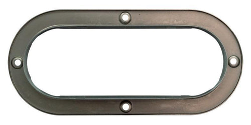 6" Oval Stainless Steel Light Bezel
