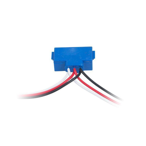 3 Pin Male Connector 24" Continuous Wires Each. Round Terminal 0.156", Blue Connector