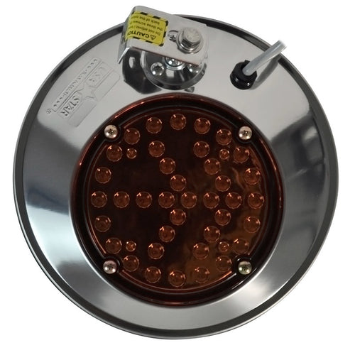 Stainless Steel Spot Mirror with LED Marker & Turn Light NO WARRANTY DISCONTINUED