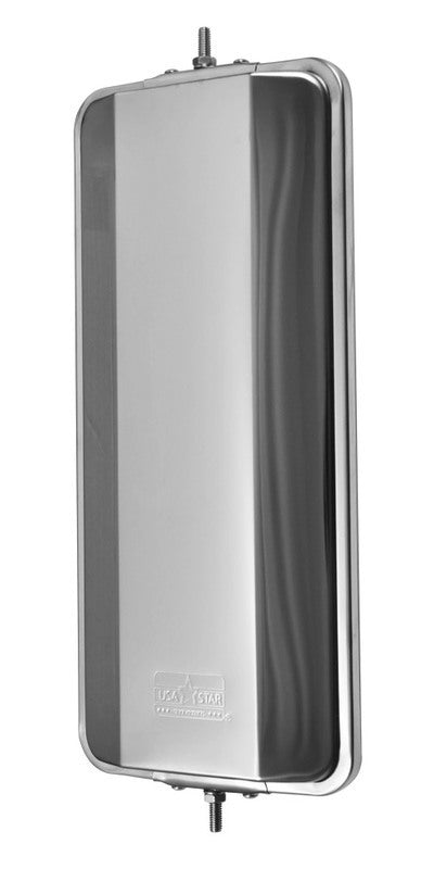 7" X 16" West Coast Mirror Stainless Steel W/Heated