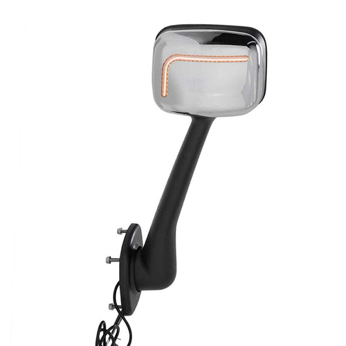 Hood Mirror W/ LED Curved Line Lights Fits Freightliner Cascadia 2008-2017