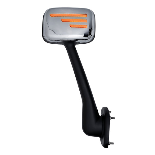 Hood Mirror W/ 3 LEDs Lines Lights Fits Freightliner Cascadia 2008-2017