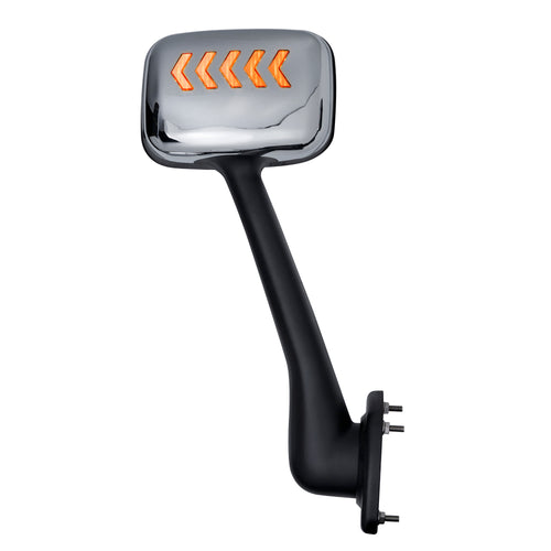 Hood Mirror W/ LED Arrow lights Fits Freightliner Cascadia  2008-2017