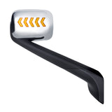 Hood Mirror W/ LED Lights Fits Freightliner Cascadia 2018+