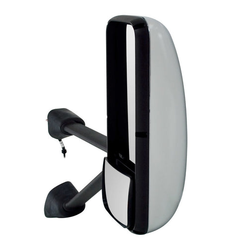 Side View of Kenworth chrome mirror 